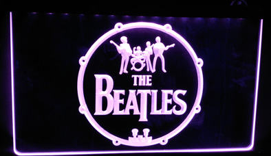 LS152p The Beatles Band Music Drums Neon Light Sign