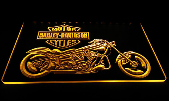 LS609y Motor Cycles Neon Light Sign