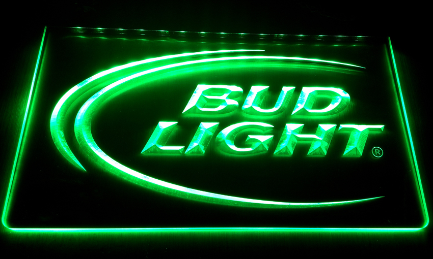 LS006g Bud Lite Beer Bar Pub Club Logo Neon Light Signs