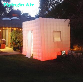 22m LED Inflatable Cube Photo Booth with Logo for Party and Advertisement