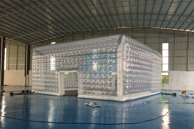 Blue Springs Inflatables Transparent PVC Inflatable Cube Tent
