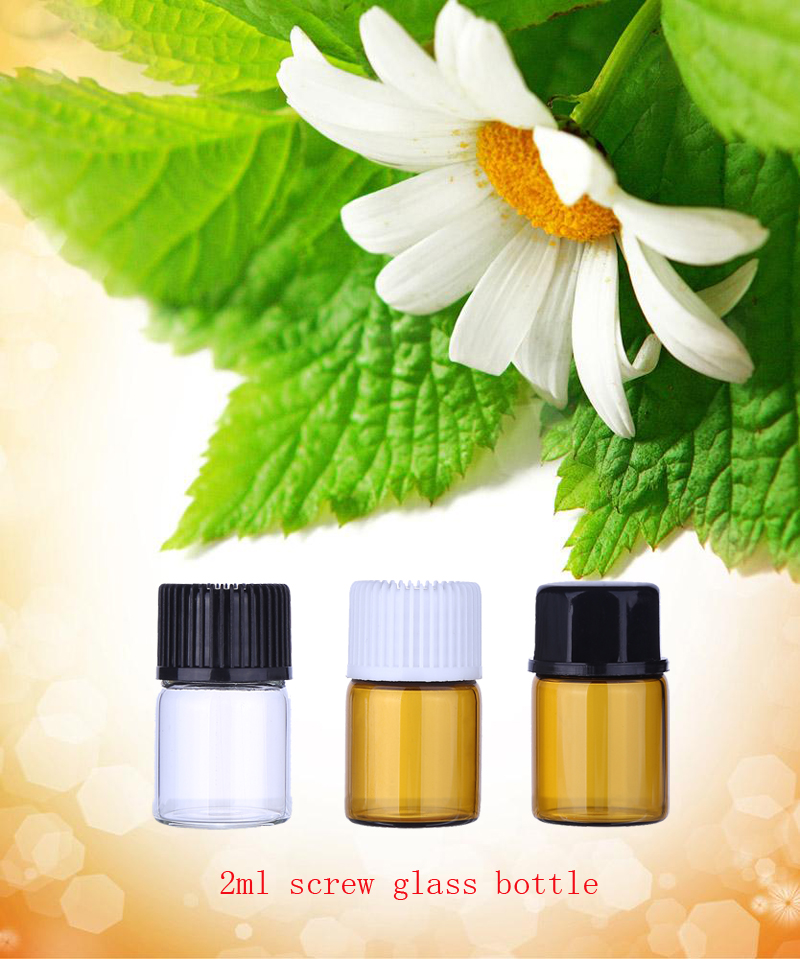 Wholesale small glass screw bottles 2ml