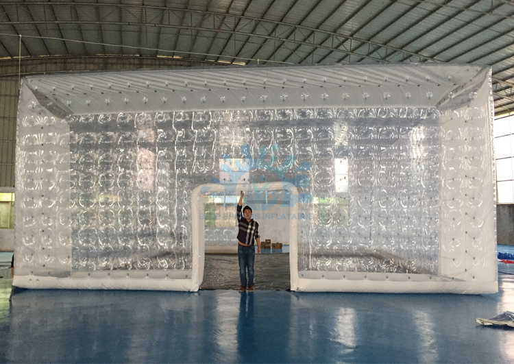 Blue Springs Inflatables Transparent PVC Inflatable Cube Tent