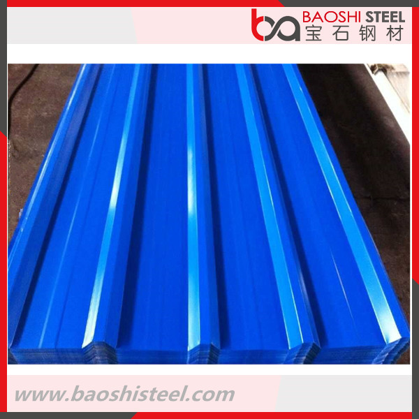 Color Coated Galvanized Corrugated Steel Roofing Sheet From