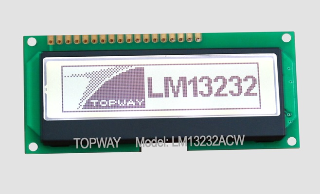 132X32 Graphic LCD Module Cog Type LCD Display LM13232A