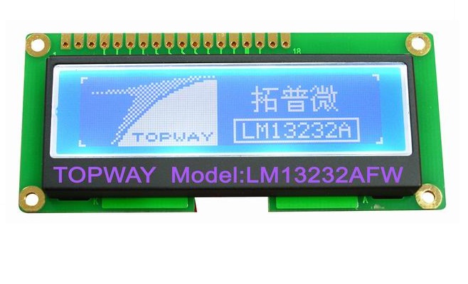 132X32 Graphic LCD Module Cog Type LCD Display LM13232A