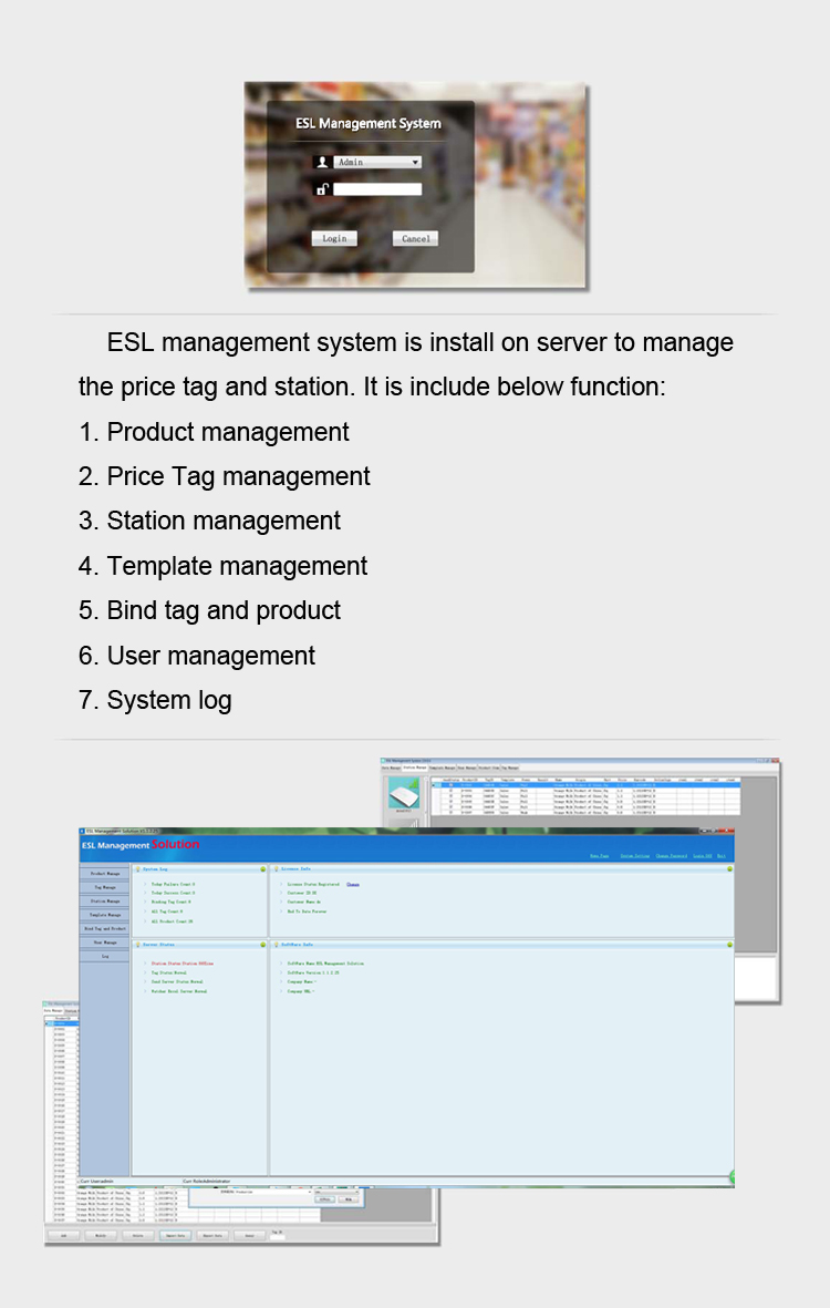 28inch Epaper Electronic Shelf Label Price Tag