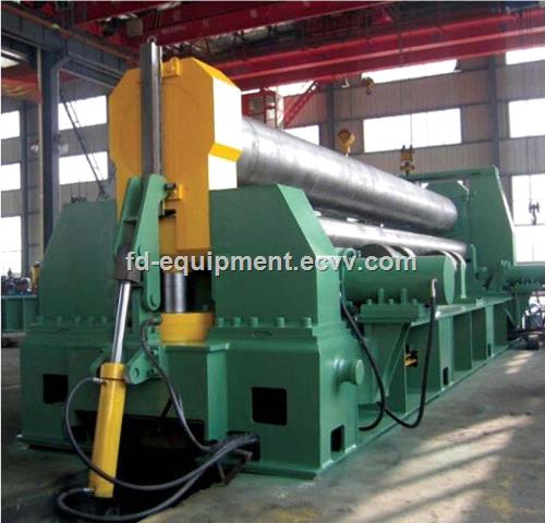 W118x3200 mechanical 3roller symmetrical plate rolling machine
