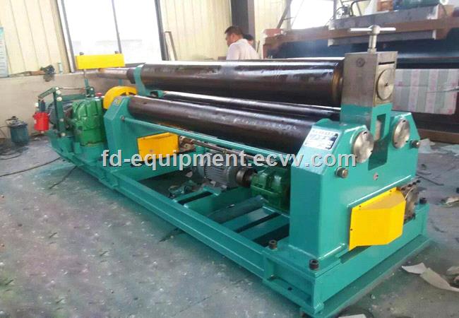 W118x3200 mechanical 3roller symmetrical plate rolling machine