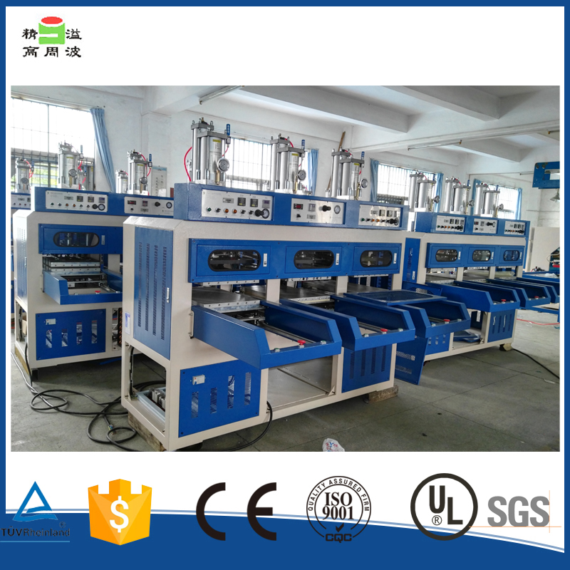 Hot Press Drawing Type Three Working Station Footwear Welding Machine for Sport Shoe Upper