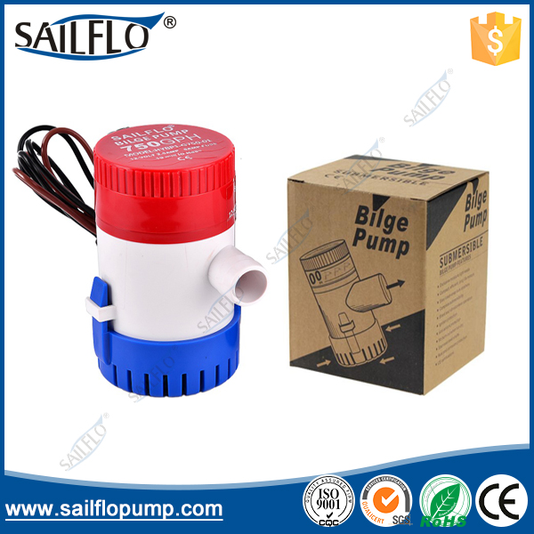 Sailflo 3505007501100GPH 1224V solar submersible bilge sea water pump for boat marine
