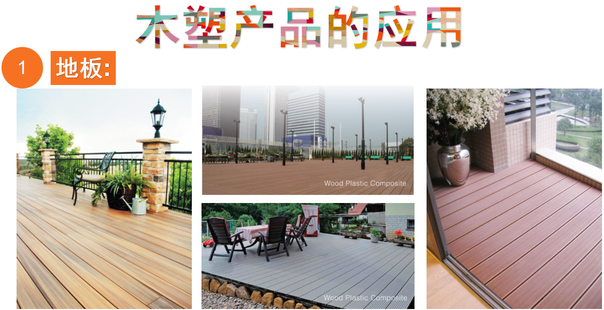 UV Resistant Coextrusion Wood Plastic Composite Decking for Balcony
