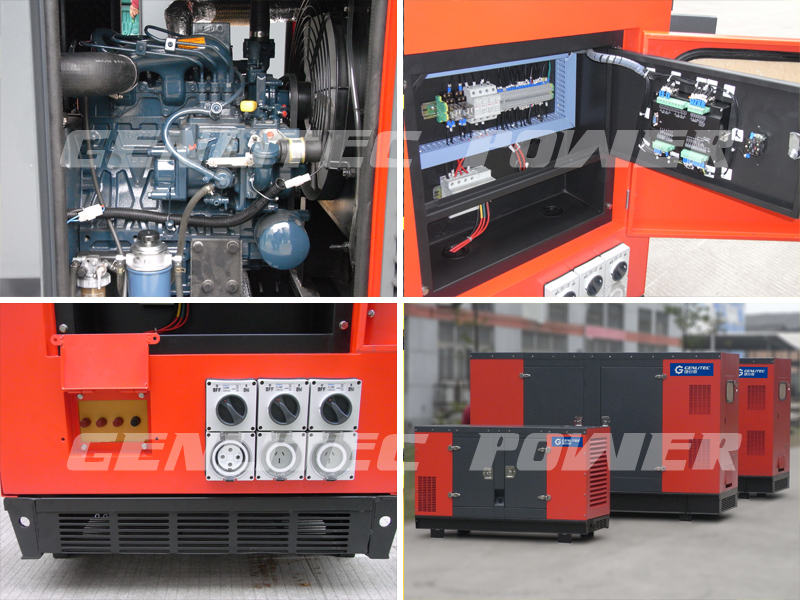 Silent type Water Cooled 8KW 10kVA Janpan Kubota Diesel Generator
