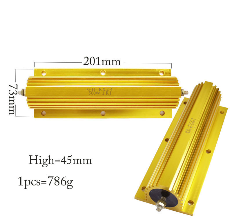 500W 1 ohm 1R ohm Original new Fixed Resistor Power Wirewound Aluminum Resistors Resistance 1 5