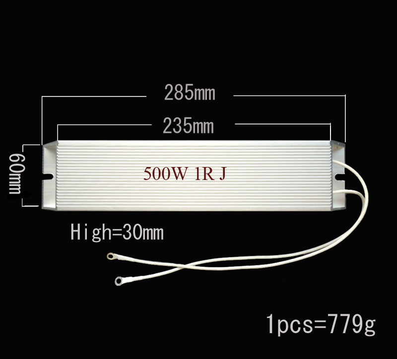 500W 1 ohm 1R ohm original brand new Aluminum Housed Wire Wound Resistance Braking Resistor 1 5