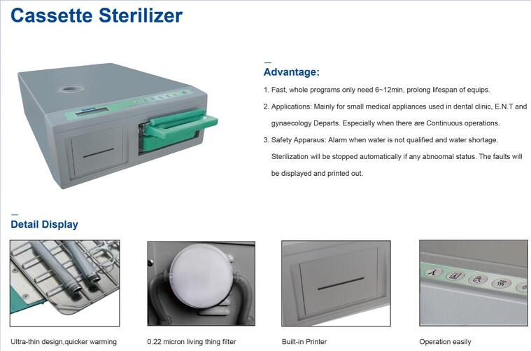 Cassette Sterilizer of small instruments in operating room Rapid sterilization equipment Cassette Sterilizer