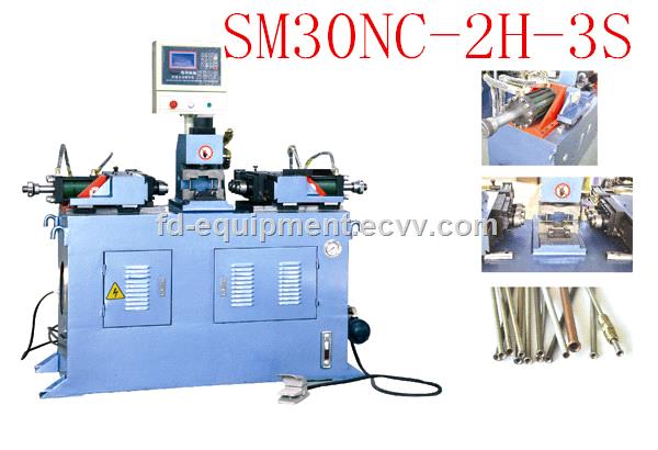 DOUBLE TUBE END FORMING MACHINE