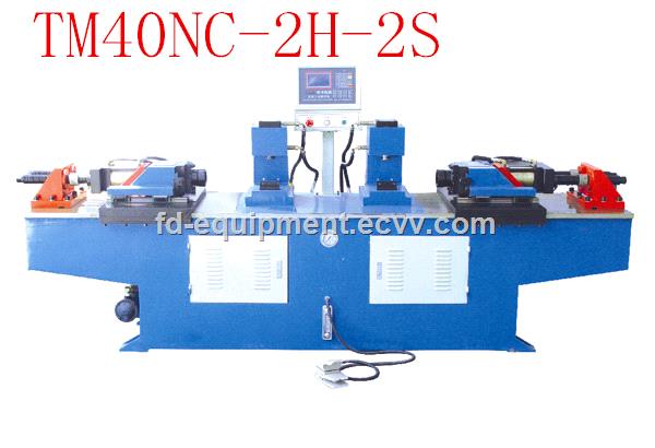 DOUBLE TUBE END FORMING MACHINE