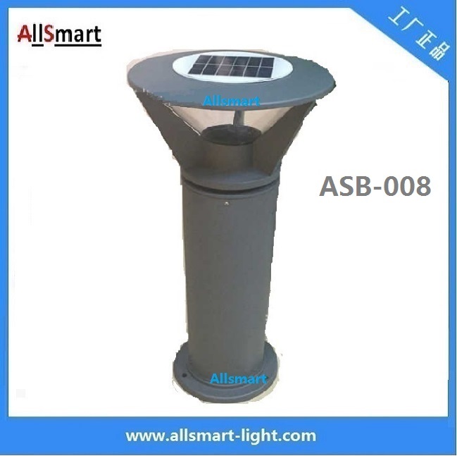 Aluminum H60cm Solar Bollard Led Lighting Solar Parking Lot Pathway Light Solar Garden Lawn Lights Solar Sensor Lights