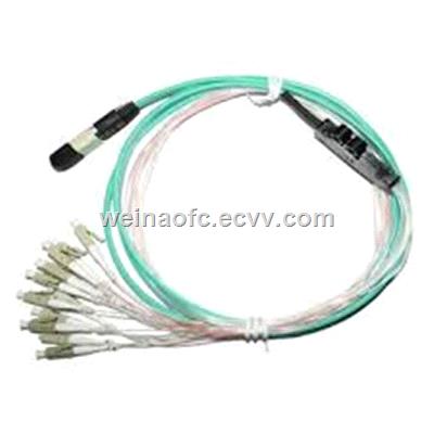 Fiber Optic Patch Cord MPOLC OM3 multimode 12 cores