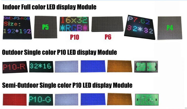 High quality P10 160mmx320mm led module