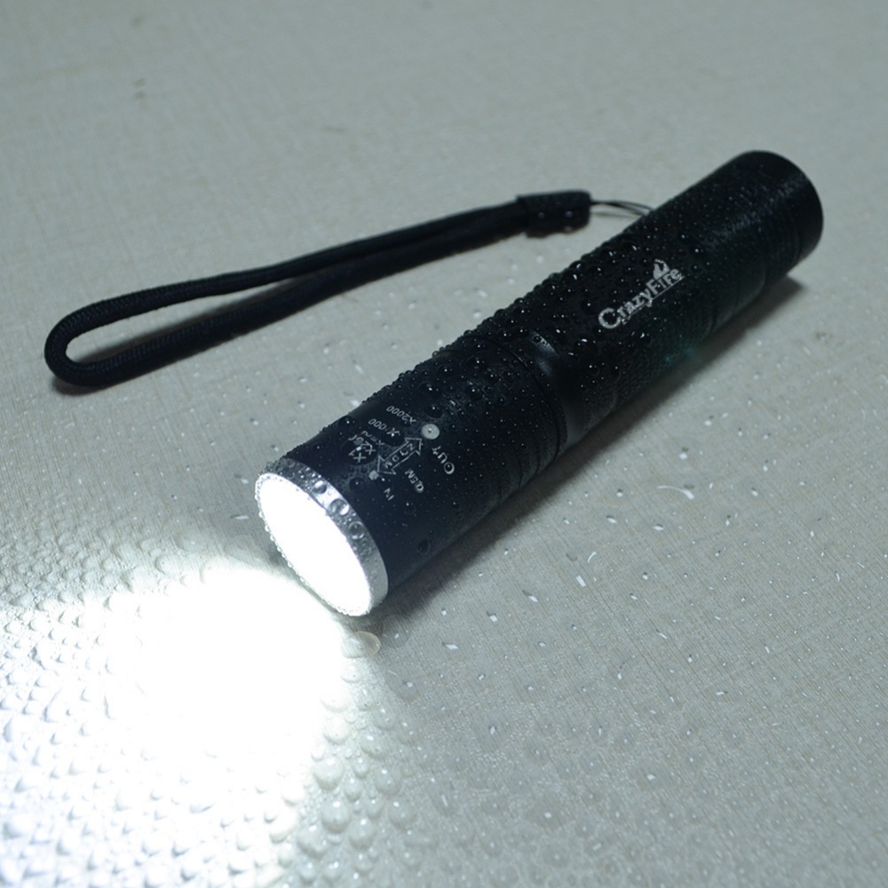 High Power 1000LM LED CREE XML T6 Lanterna Torch Mini Flashlight 5 Modes Waterproof Zoomable Penlight By 18650 Battery
