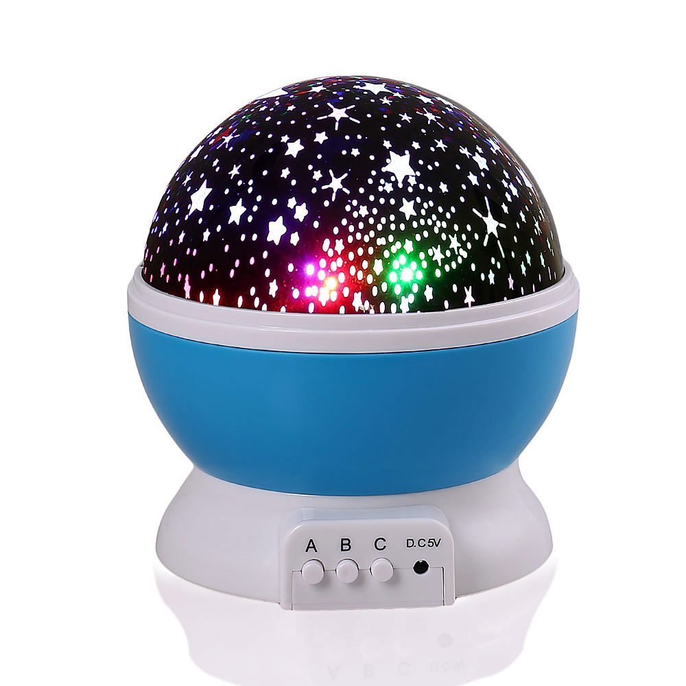 Star Moon Sky Rotation Night Light Romantic Projector Light Projection with High Quality Kids Bedsides Led Star