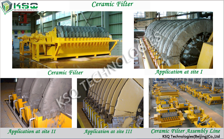 Ore Beneficiation Ceramic Vacuum Disc Filter