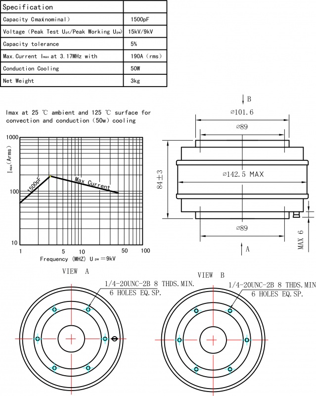 Fixed Vacuum Capacitor CKT150010190