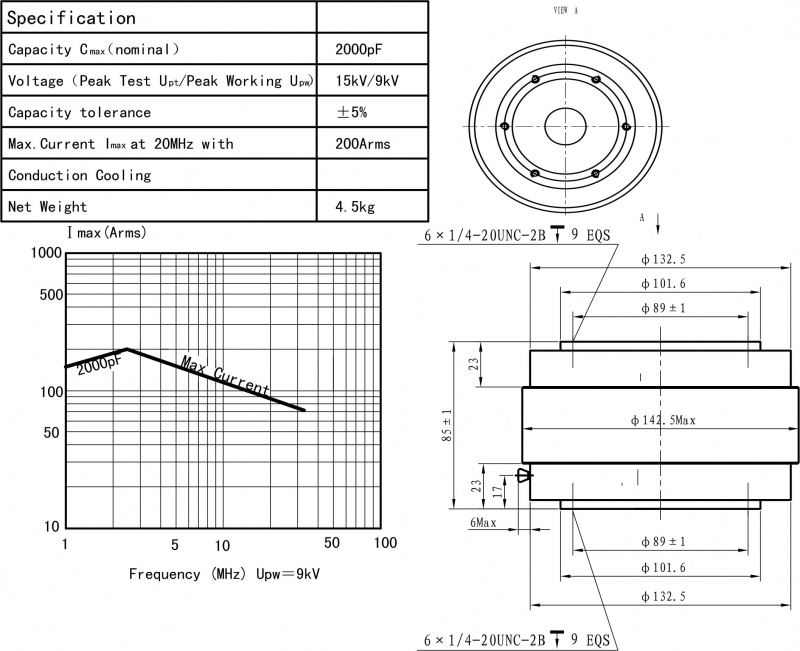 Fixed Vacuum Capacitor CKT200010200