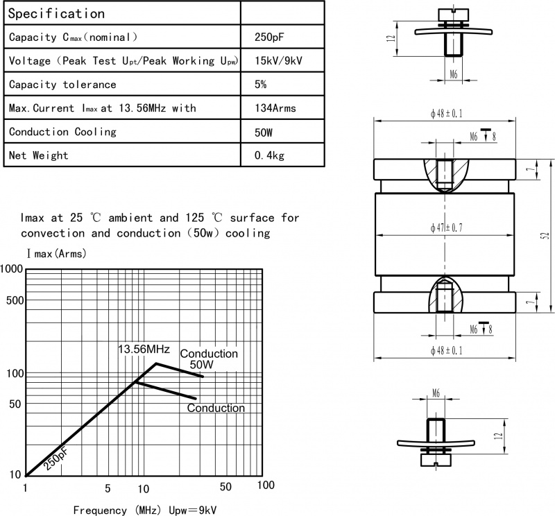 Fixed Vacuum Capacitor CKT25010134