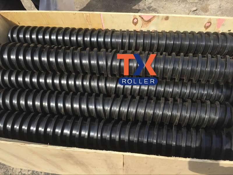 Rubber Spiral Return Roller