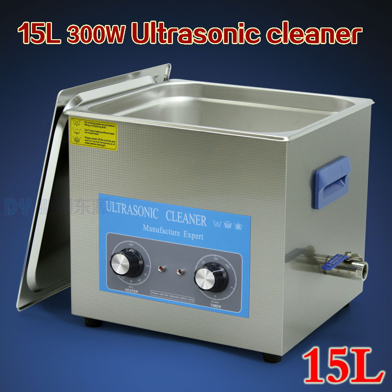 15L 300W 40KHz Desktop ultrasonic cleaning machine for factory
