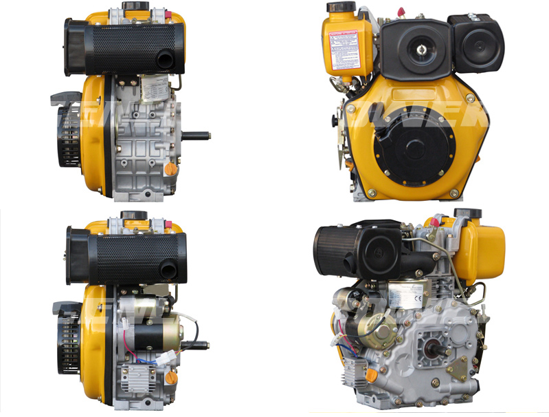 Air cooled single cylinder 186cc 10hp diesel engine