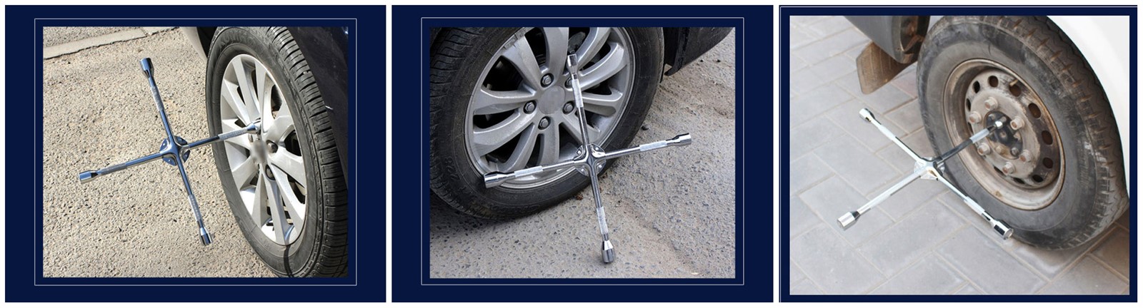 Heavy Duty Universal Lug Wrench 4Way Cross Wrench