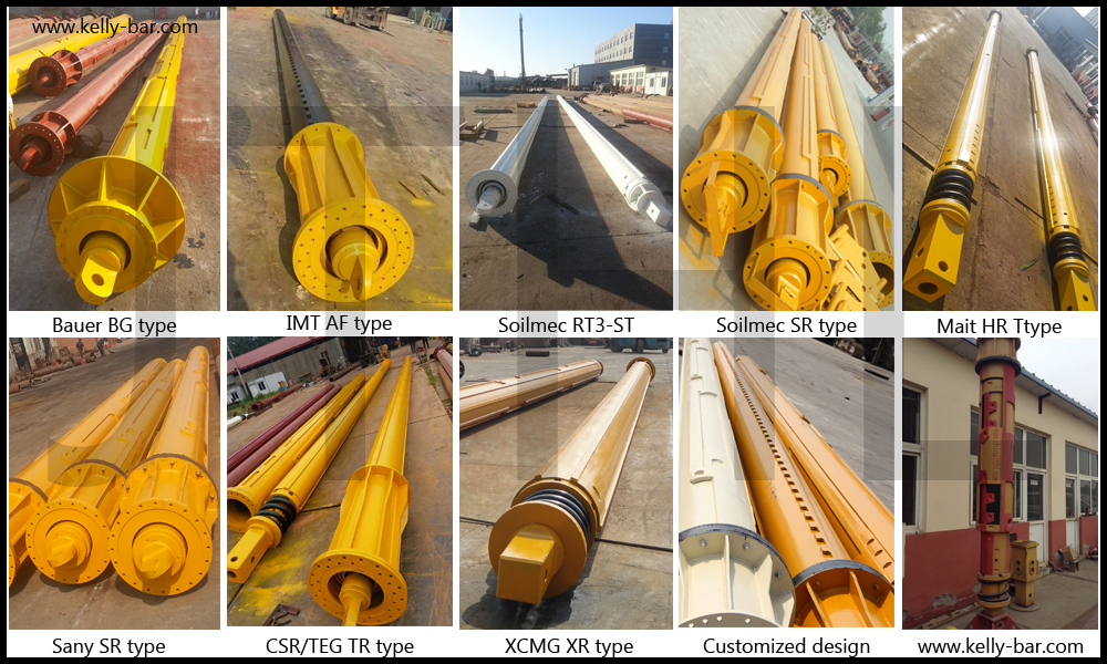 Rotary drilling rig matched Interlocking Kelly bar Friction kelly bar rotary drilling kelly bar