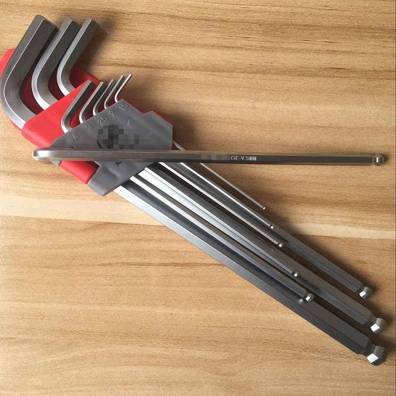 Long Arm Ball End Hex Key Wrench Set