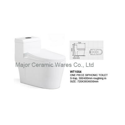 WT1054 ONE PIECE SIPHONIC TOILET STRAP 300400MM