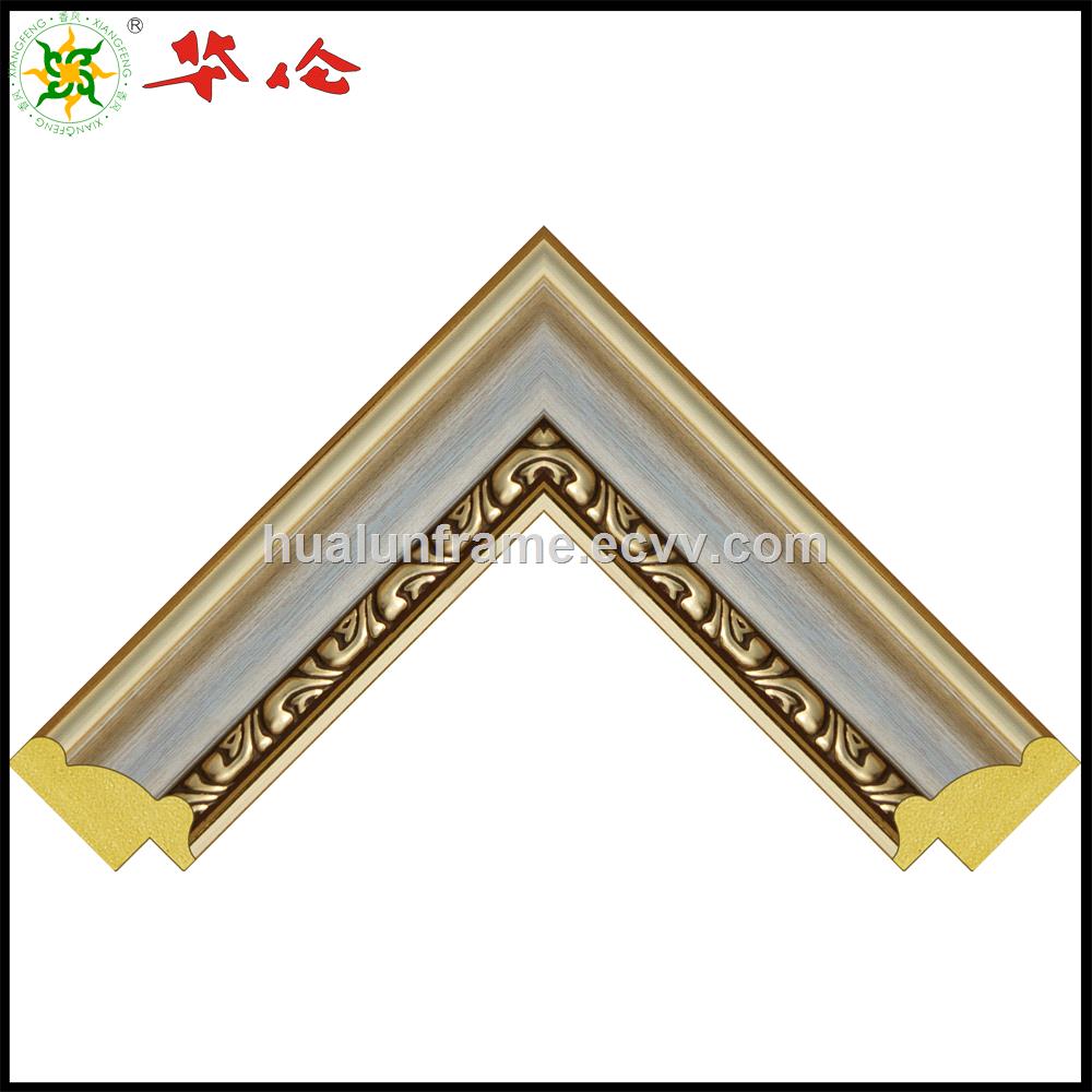 15 inch wide ps moulding plastic picture photo gold frame moulding