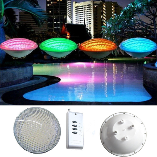 RGB with Remote LED Par56 Bulb Lamp 36W 12V AC par 56 lamp LED Swimming Pool Lighting RGB IP68 LED Underwater Light Pond Lights