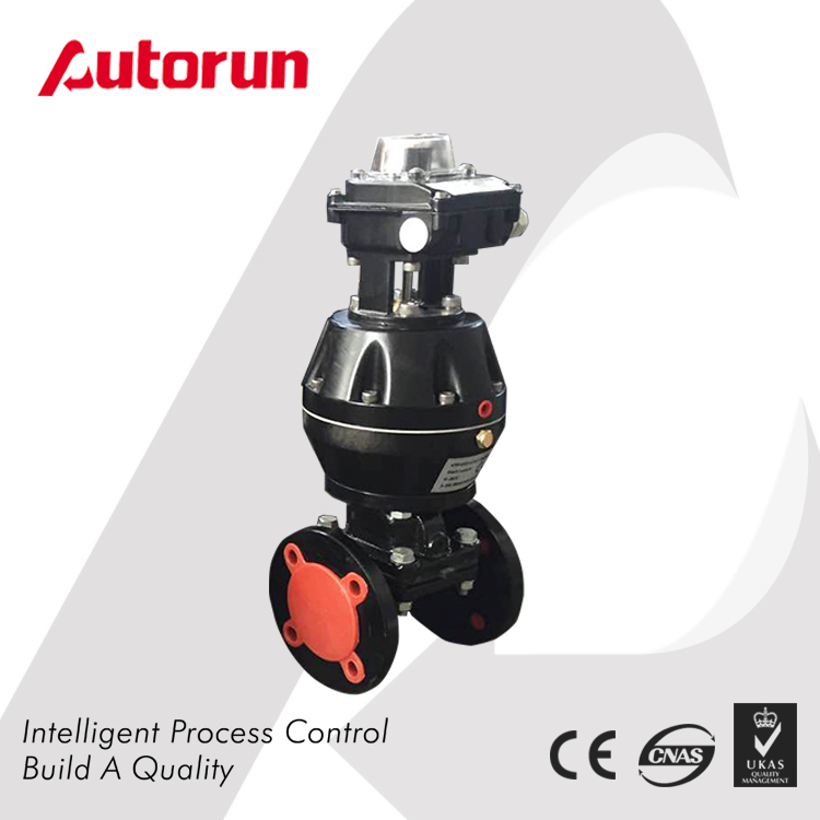 FLUORINE LINED PNEUMATIC ACTUATED DIAPHRAGM VALVE