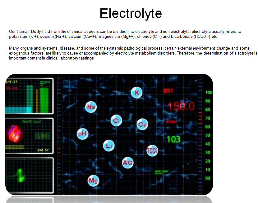 ISE Medical Electrolyte Analyzer machine Blood Gas Electrolyte Analyzer