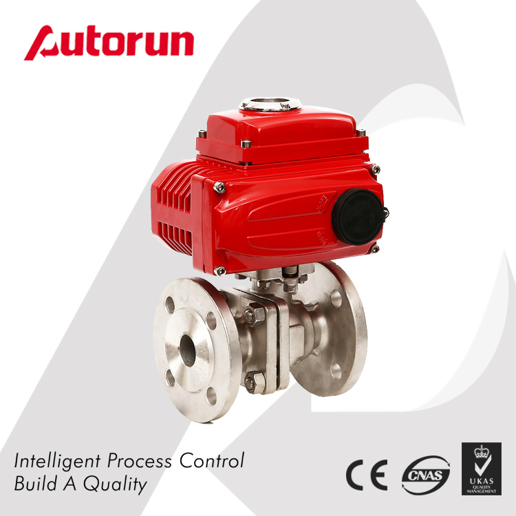 SUS FLANGED BALL VALVE WITH ELECTRIC ACTUATOR