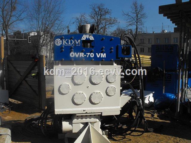 Used vibro hammer OVR 70 VM to work on a crane or piling rig