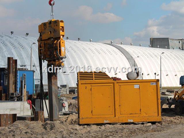 Used vibro hammer PVE 2316 VM to work on a crane or piling rig