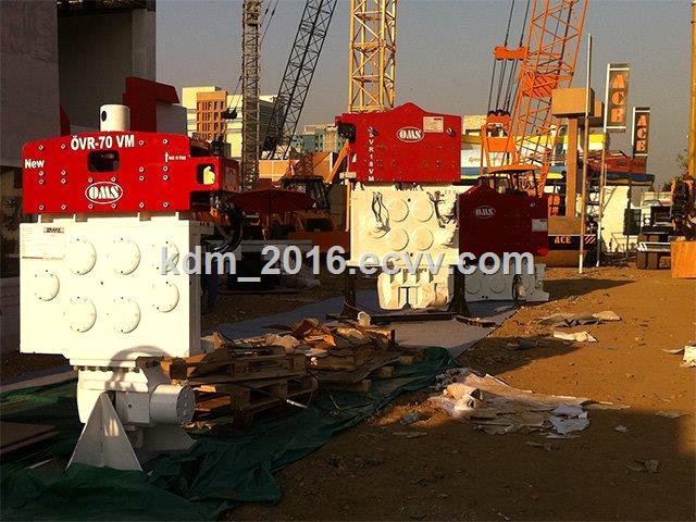 Vibro hammer OVR 70 VM to work on a crane or piling rig