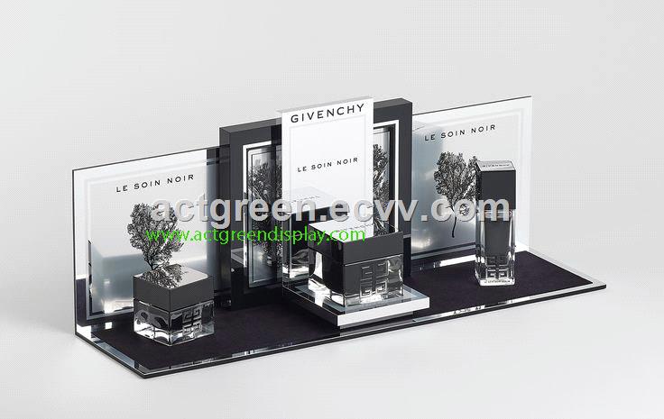 Cosmetic Countertop Acrylic Display Popular Cosmetic Display Design With LED