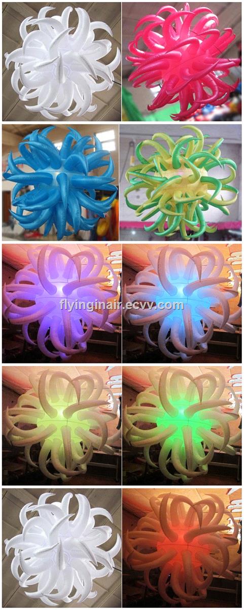 Specialshaped Inflatable Star with LED Light for Bar and Concert Decoration