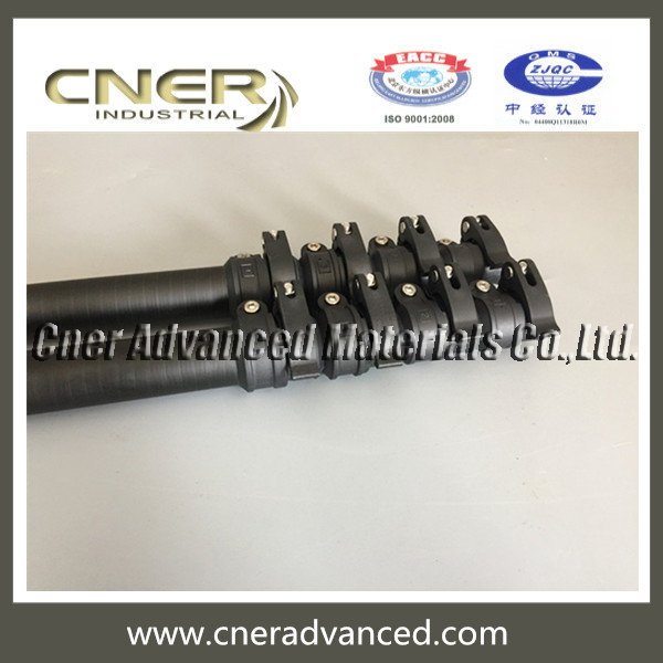 Flexible 27ft carbon fiber telescopic pole for water fed pole