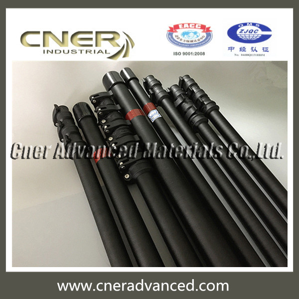 Flexible 27ft carbon fiber telescopic pole for water fed pole